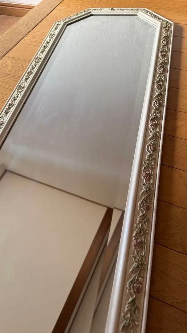 イタリア製　ウォールミラー　姿見　鏡　アンティーク　壁掛け
