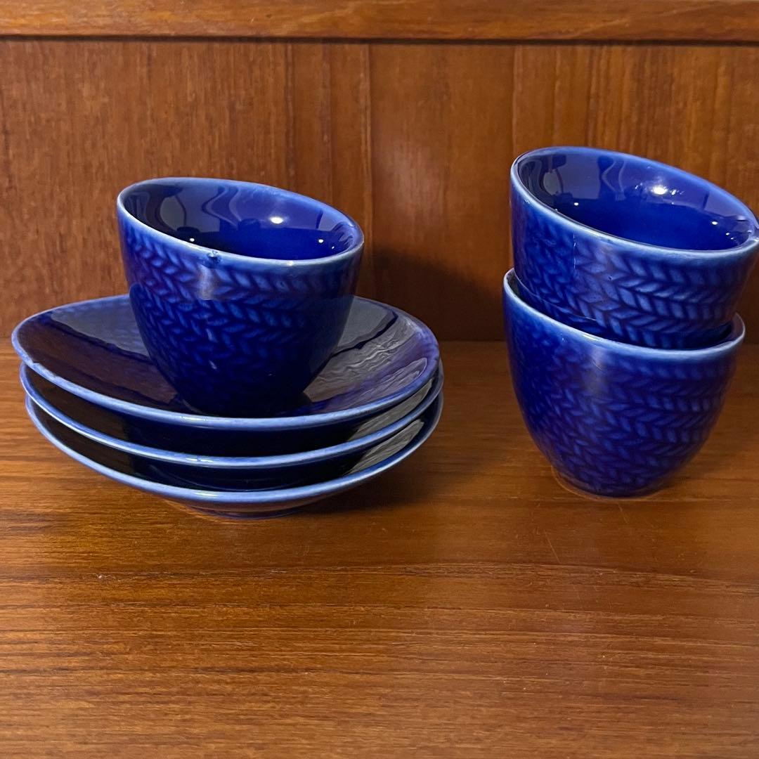 ロールストランド Bla eld エッグカップ3個小皿3枚 - メルカリ