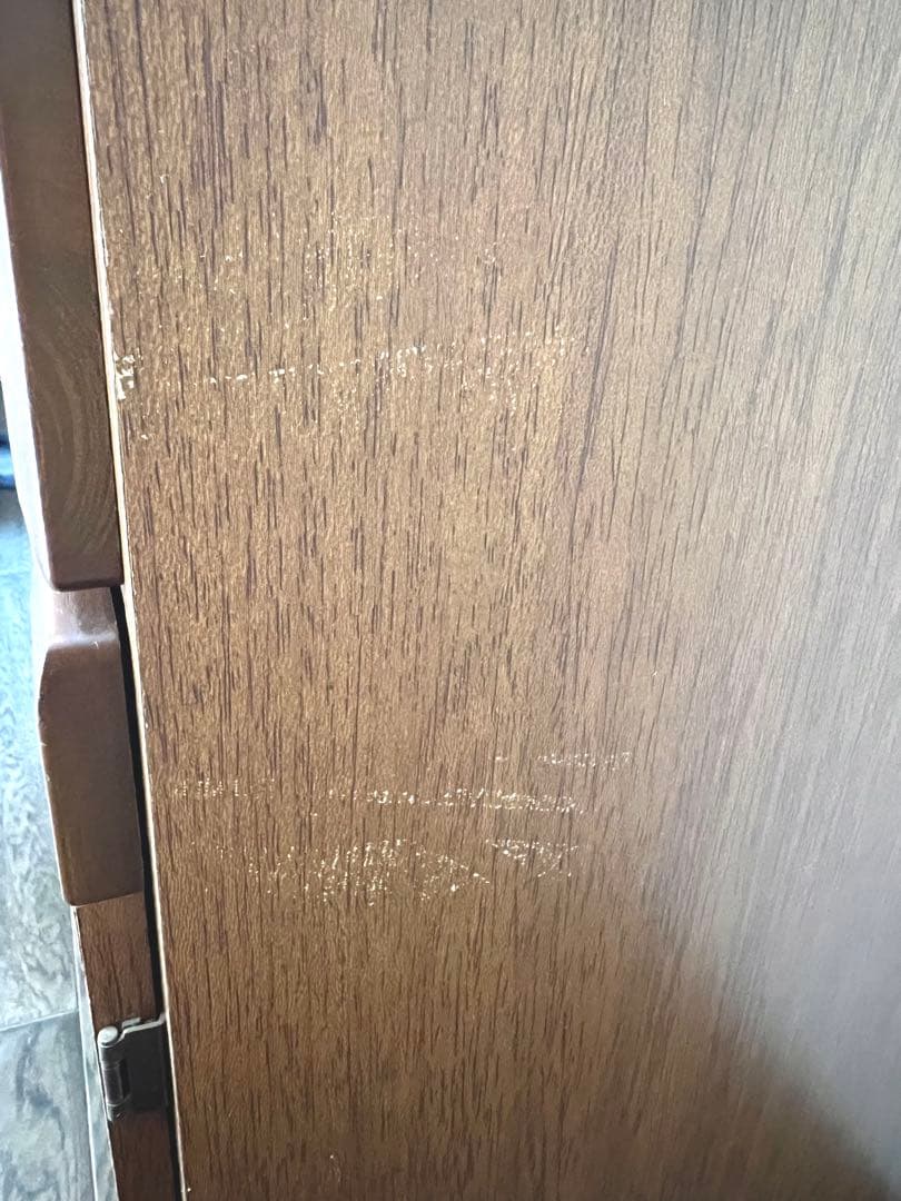 【匿名配送】木製キッチンカウンター 引き出し・スライド・コンセント・キャスター付