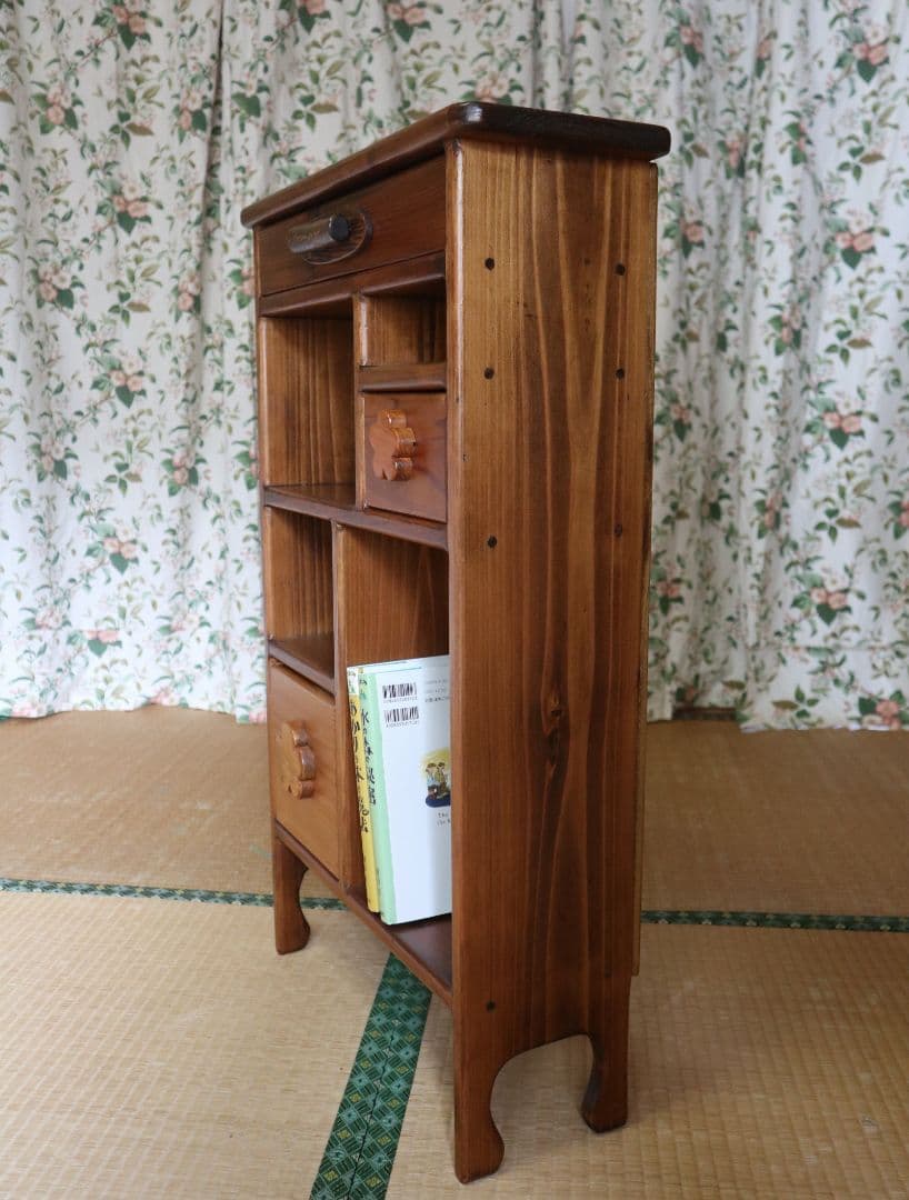 吉野杉のさくらの飾り棚　手作り　奈良