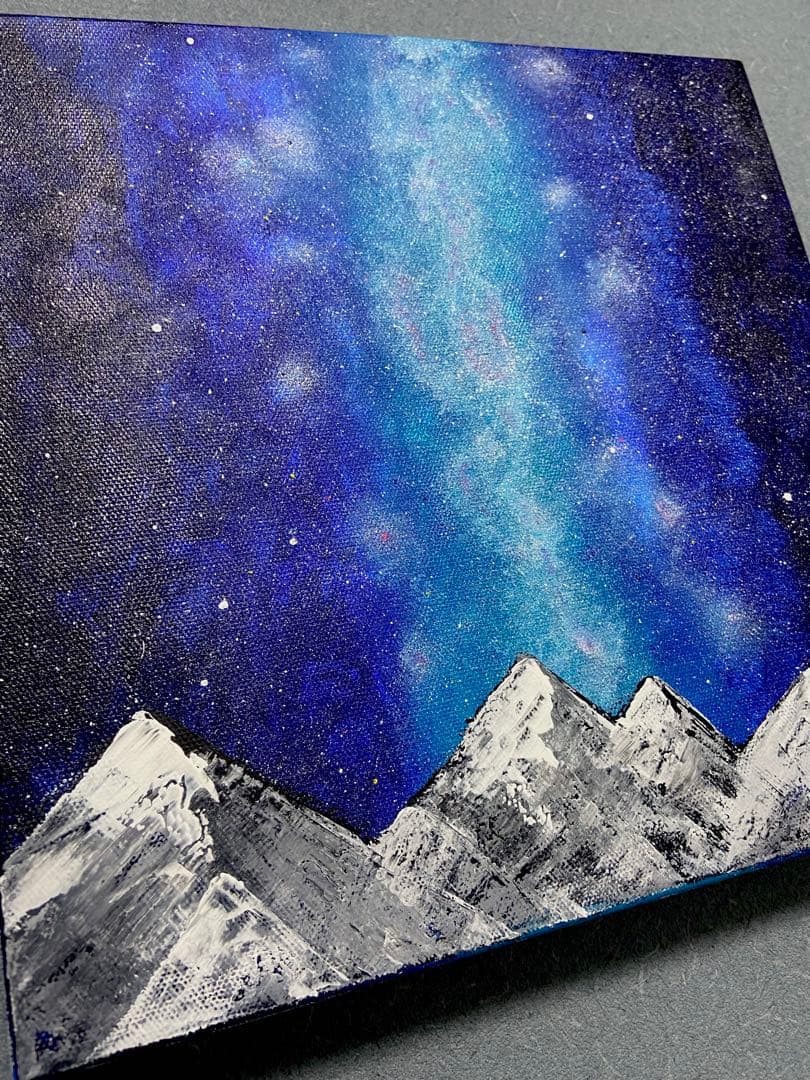 星空と山のアクリル画 公式通販 星空と山のアクリル画