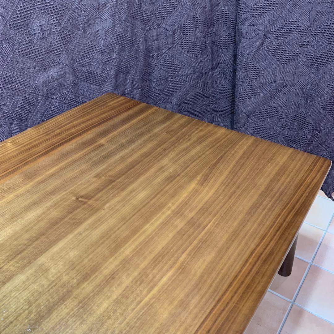 【美品】ボート形（船形・トノー型）120cm幅 テーブル ウォールナット突板材