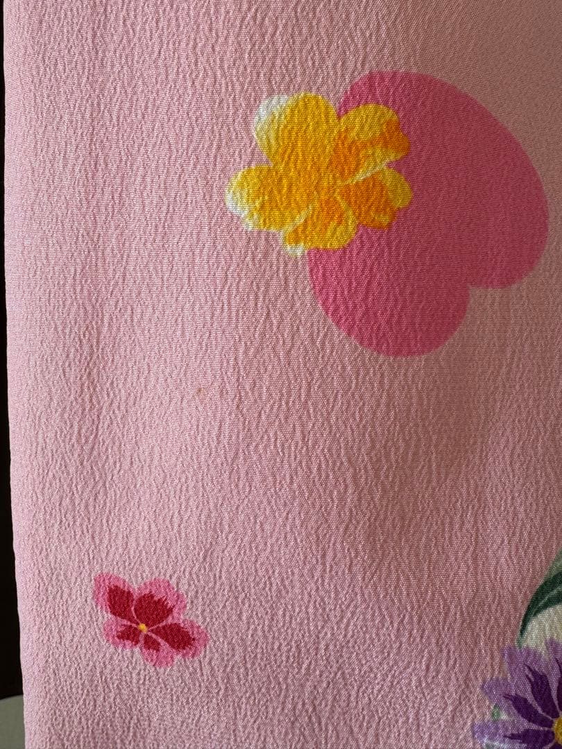 七五三 着物セット ピンク花柄　七歳