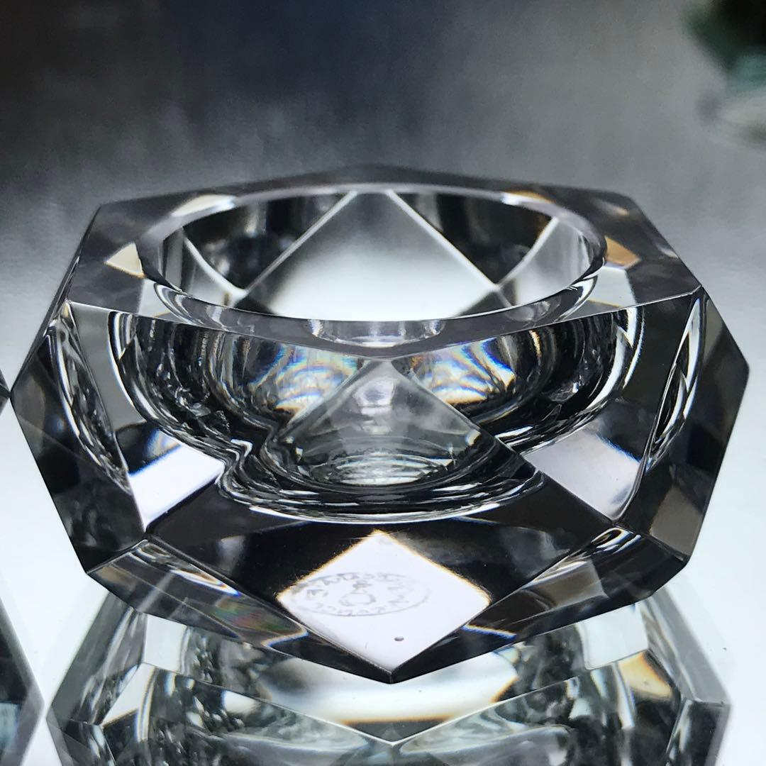 激レア♪オールドバカラBACCARATソルトセラー美しい鏡台座付き★塩胡椒入れ★