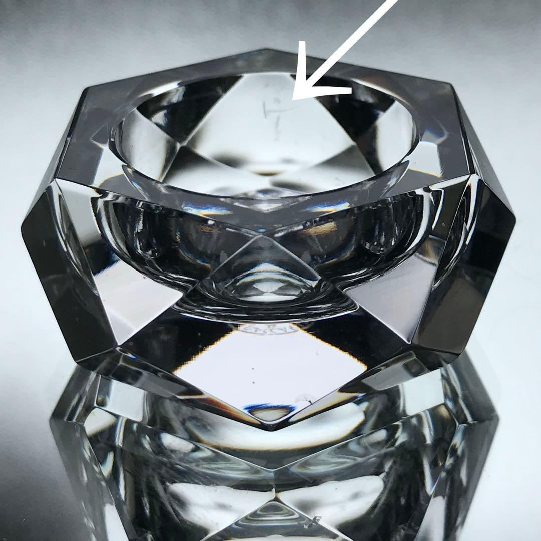 激レア♪オールドバカラBACCARATソルトセラー美しい鏡台座付き★塩胡椒入れ★