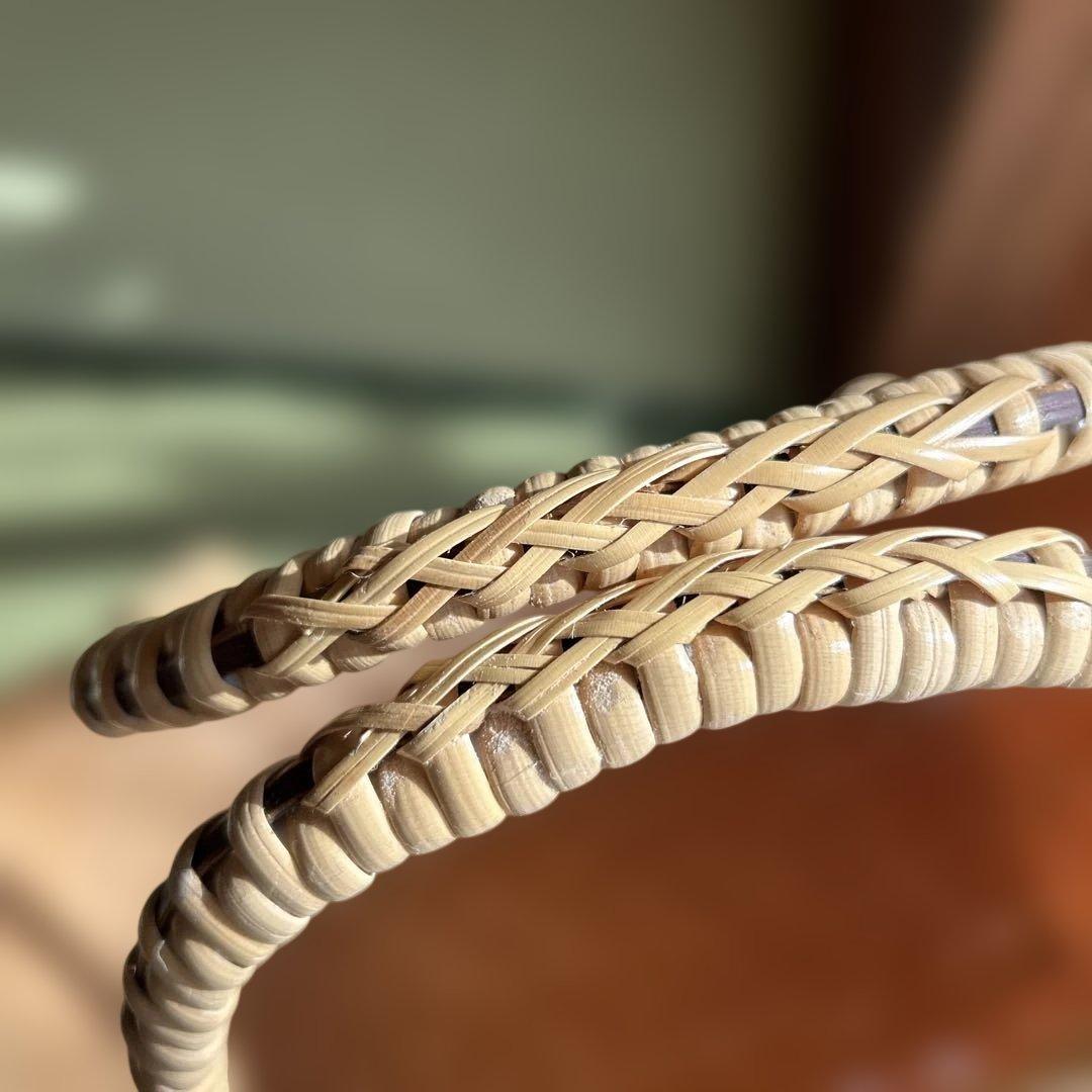 たけ編み込みバック　地元の竹で作成　とっても素敵です