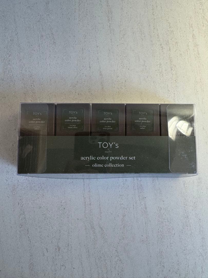 ジェルネイル・ネイルシール TOY's acrylic colorpowderolimecollection