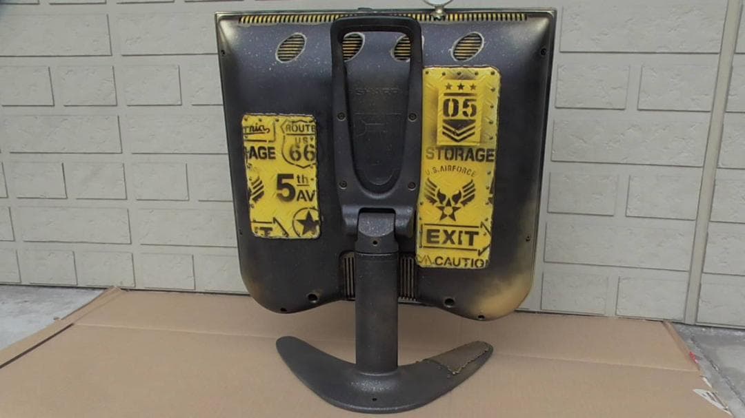 モニター型ミラー アクオス液晶テレビ20型 フォトフレーム/スタンド コルク