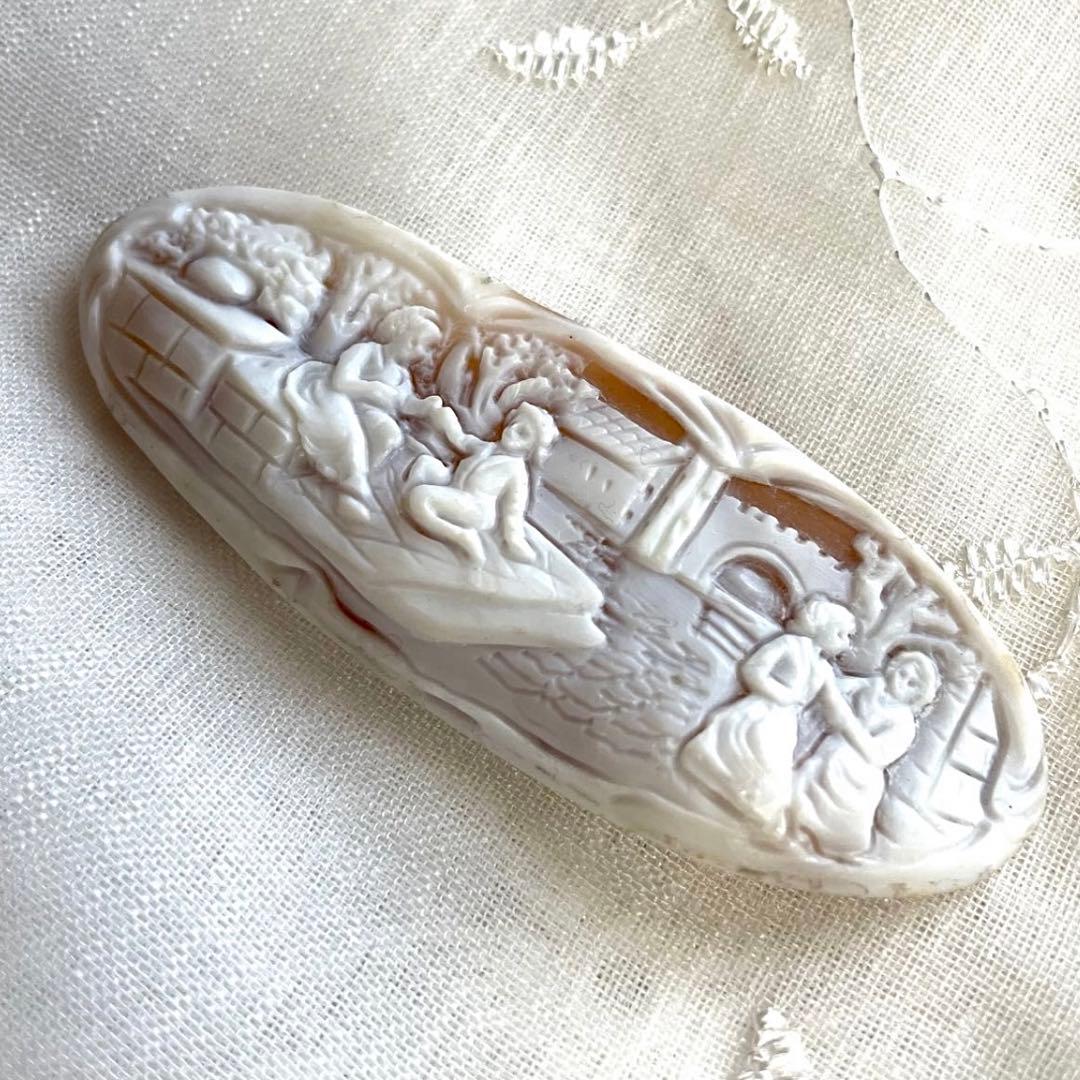 ◆シェルカメオ ルース ヴィンテージ アート 彫刻 美術品 アンティークレトロ