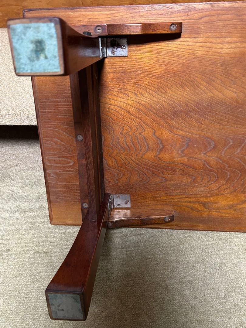 文机ダークブラウン 光沢仕上げ折りたたみ式