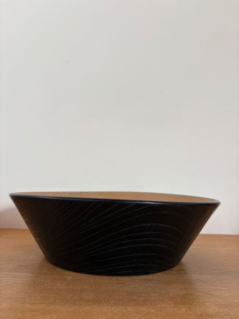 三谷龍二さん　白漆　黒漆　大きな器　新品　未使用　直径27cm