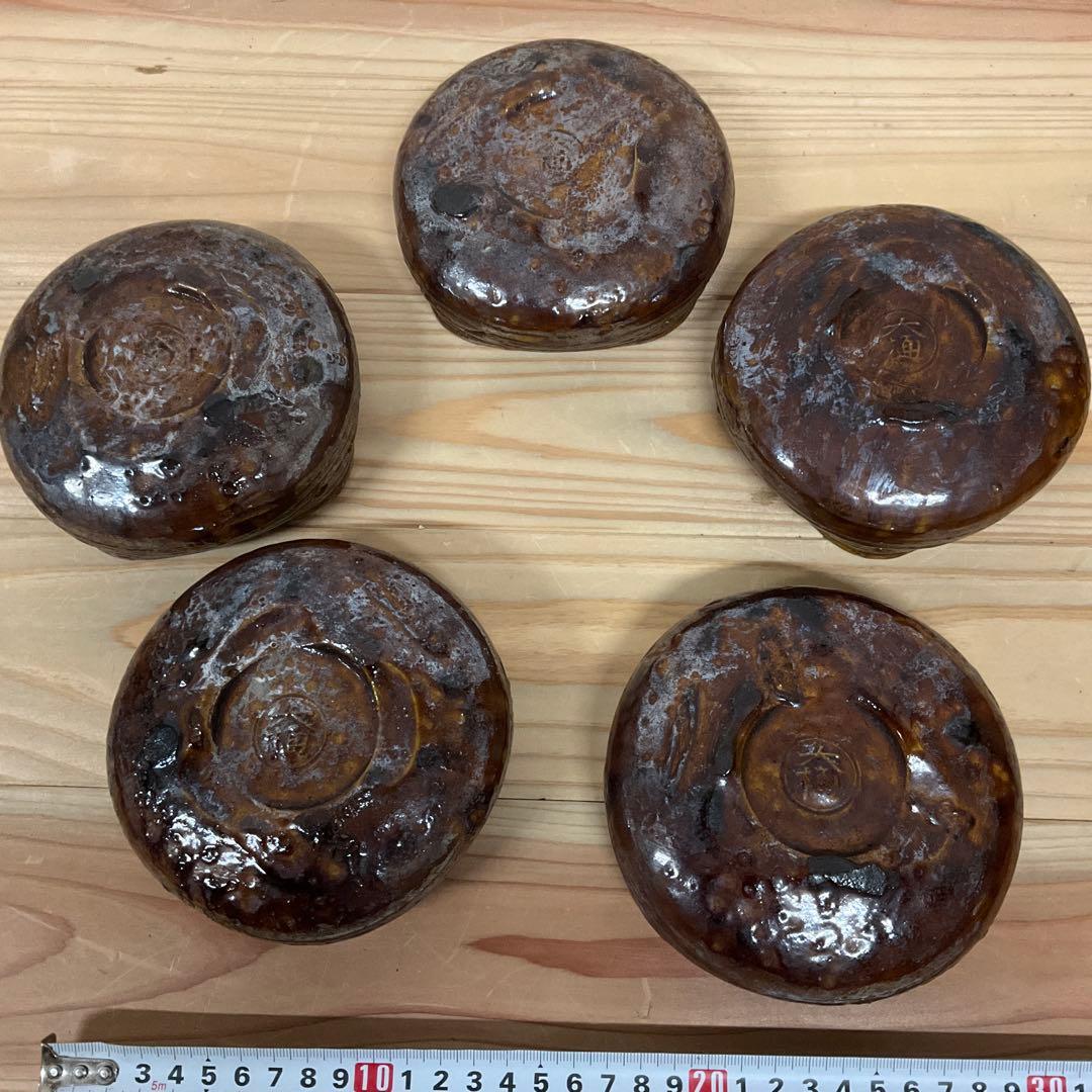 6代大樋長左衛 飴釉四方七宝透かし向付 5客揃え - メルカリ