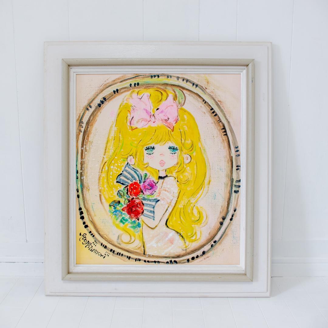 水森亜土 油彩(原画) Rose room F10号 - メルカリ