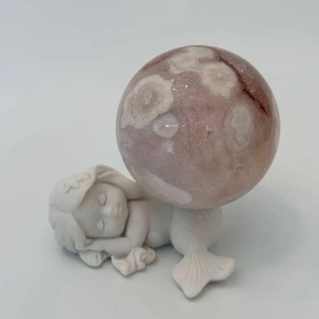 高品質ピンクアメジスト　BIGスフィア　レース　65.76mm