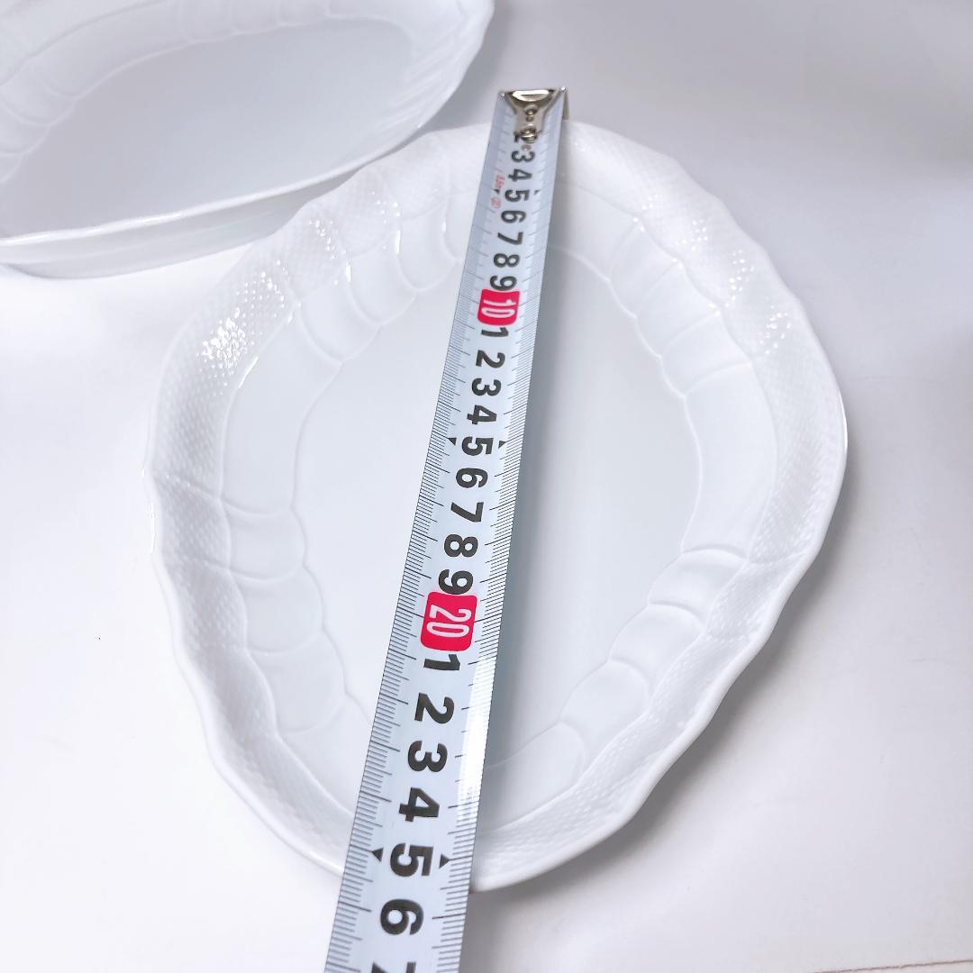 未使用】リチャードジノリ ベッキオホワイト ヒシガタディッシュ 2枚