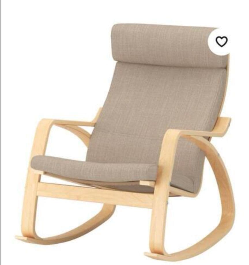 IKEA　イケア　ポエング　ロッキングチェア マット付き　木製フレーム