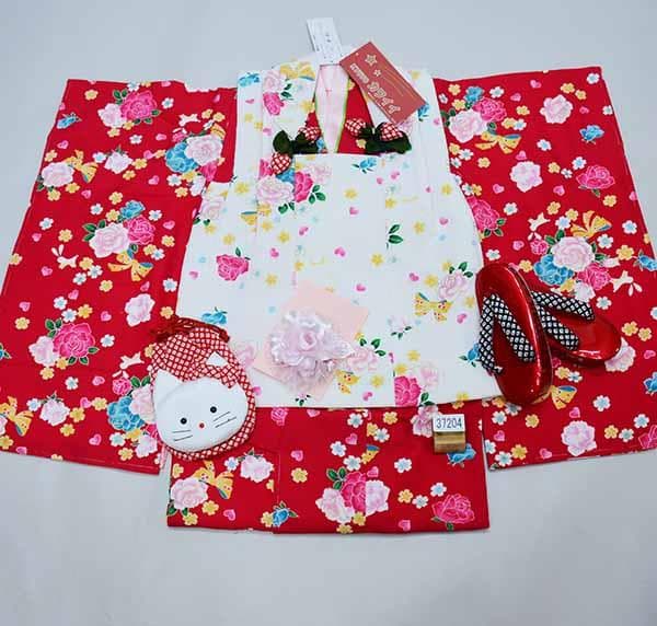 七五三 三歳 女児 被布着物フルセット 夢想ファンタジー 祝着 NO37204