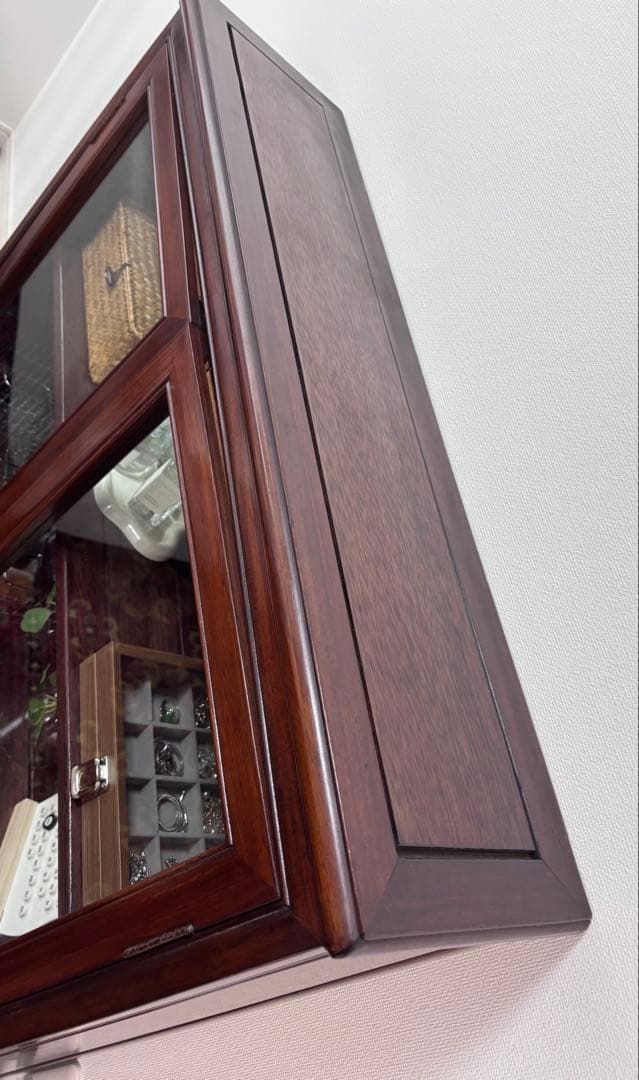 お値下げ】アンティークキャビネット ビンテージ 本棚 ブックシェルフ