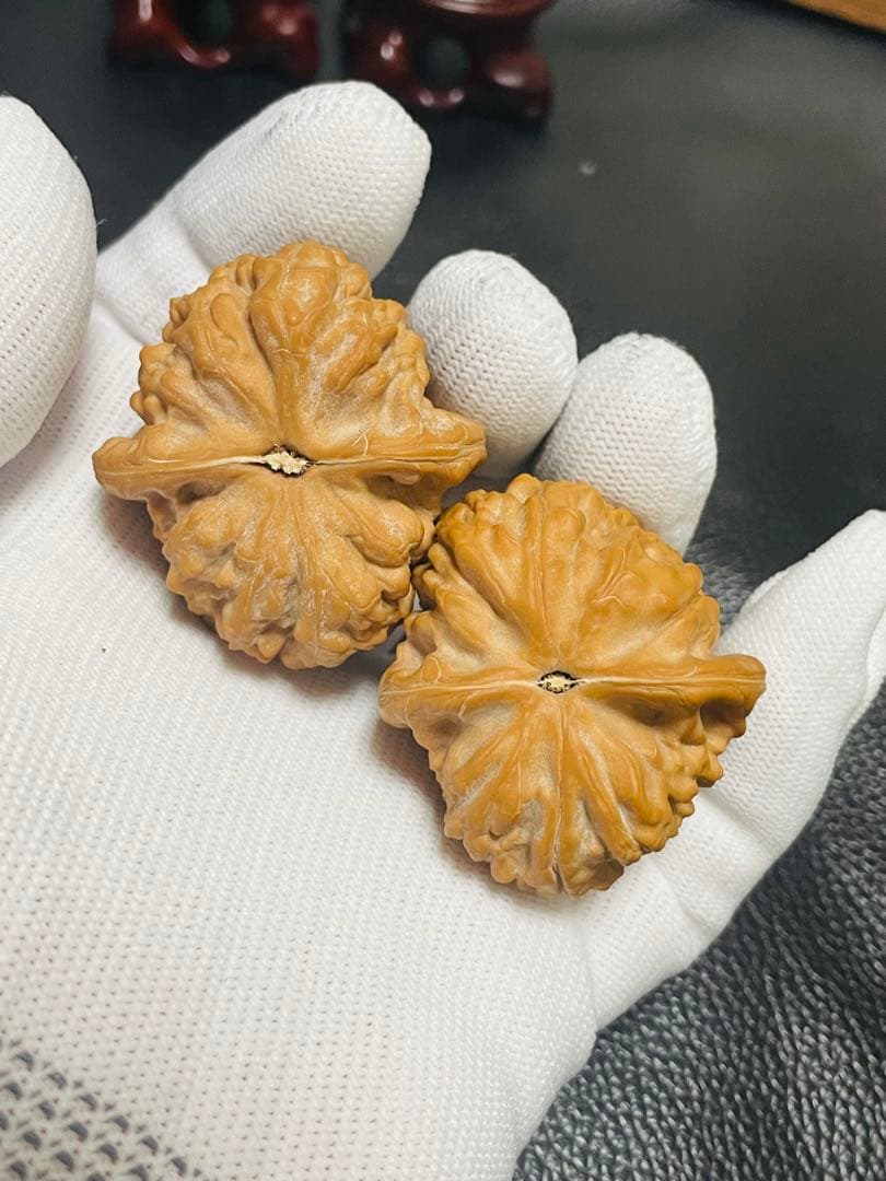 厚揚げ様専用No.412❤️遊ぶクルミ 文玩核桃 希少変高級種山玖月元宝