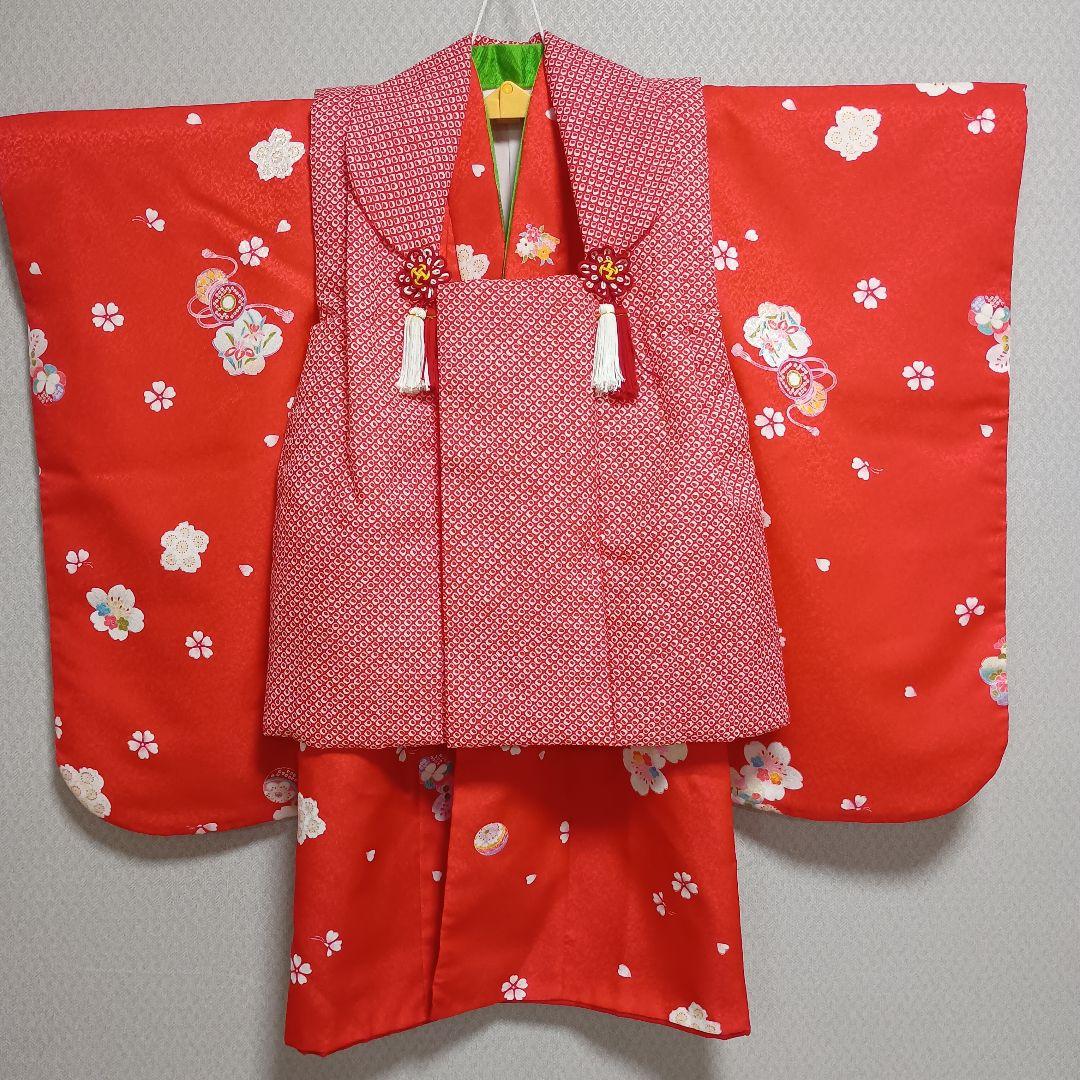 ３歳　着物被布セット　長襦袢、草履、巾着、足袋付き
