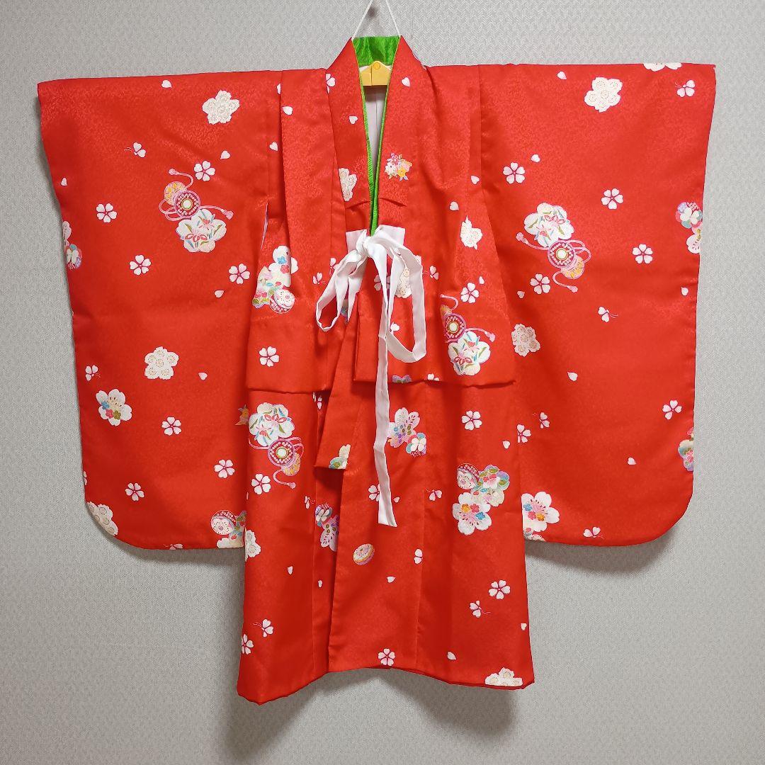 ３歳　着物被布セット　長襦袢、草履、巾着、足袋付き