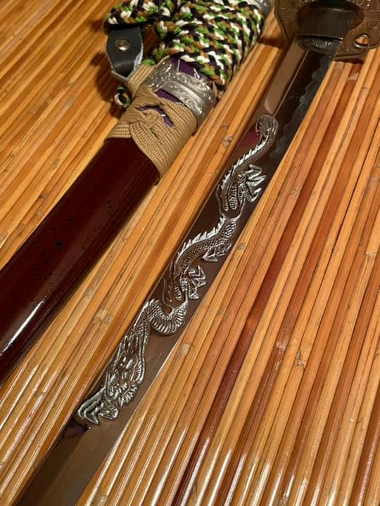 刀　五月人形　高級　天然木　龍　日本飾り