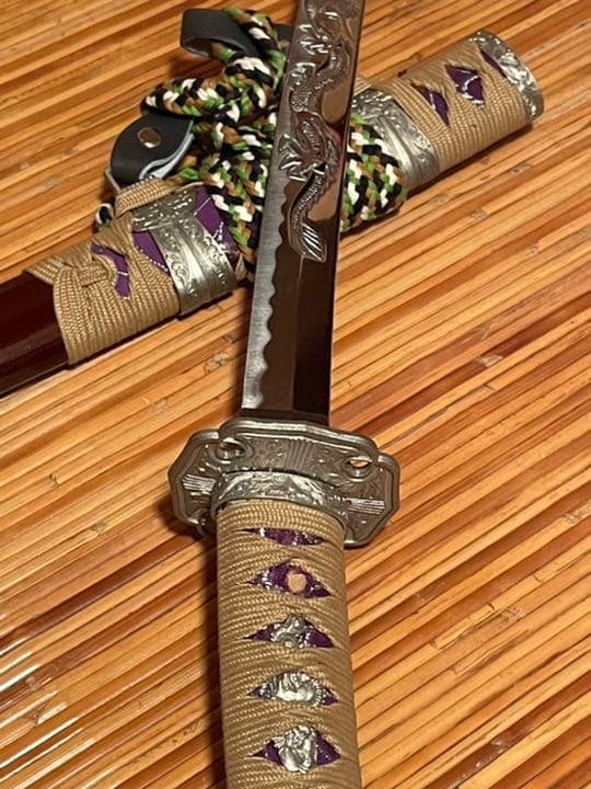 刀　五月人形　高級　天然木　龍　日本飾り