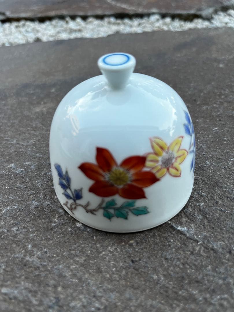 有田焼　鷹峯　蓋付きバター皿　バターケース　5枚セット　アンティーク