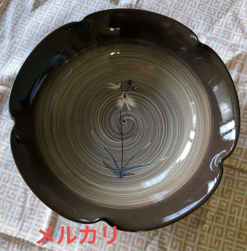 最終価格 現川焼 十三代横石臥牛 鷺草文菓子鉢 - メルカリ