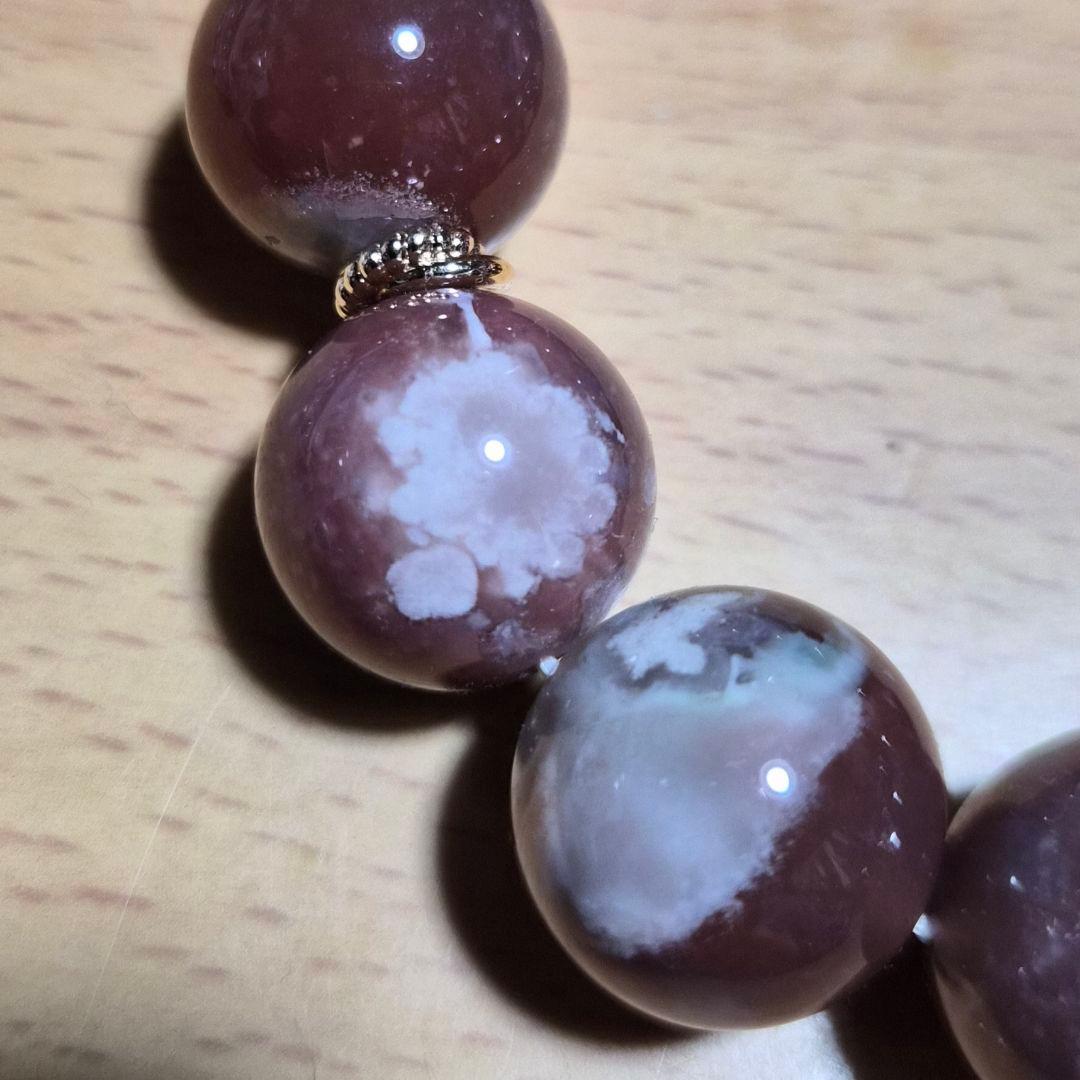 桜瑪瑙 大玉 ブレスレット