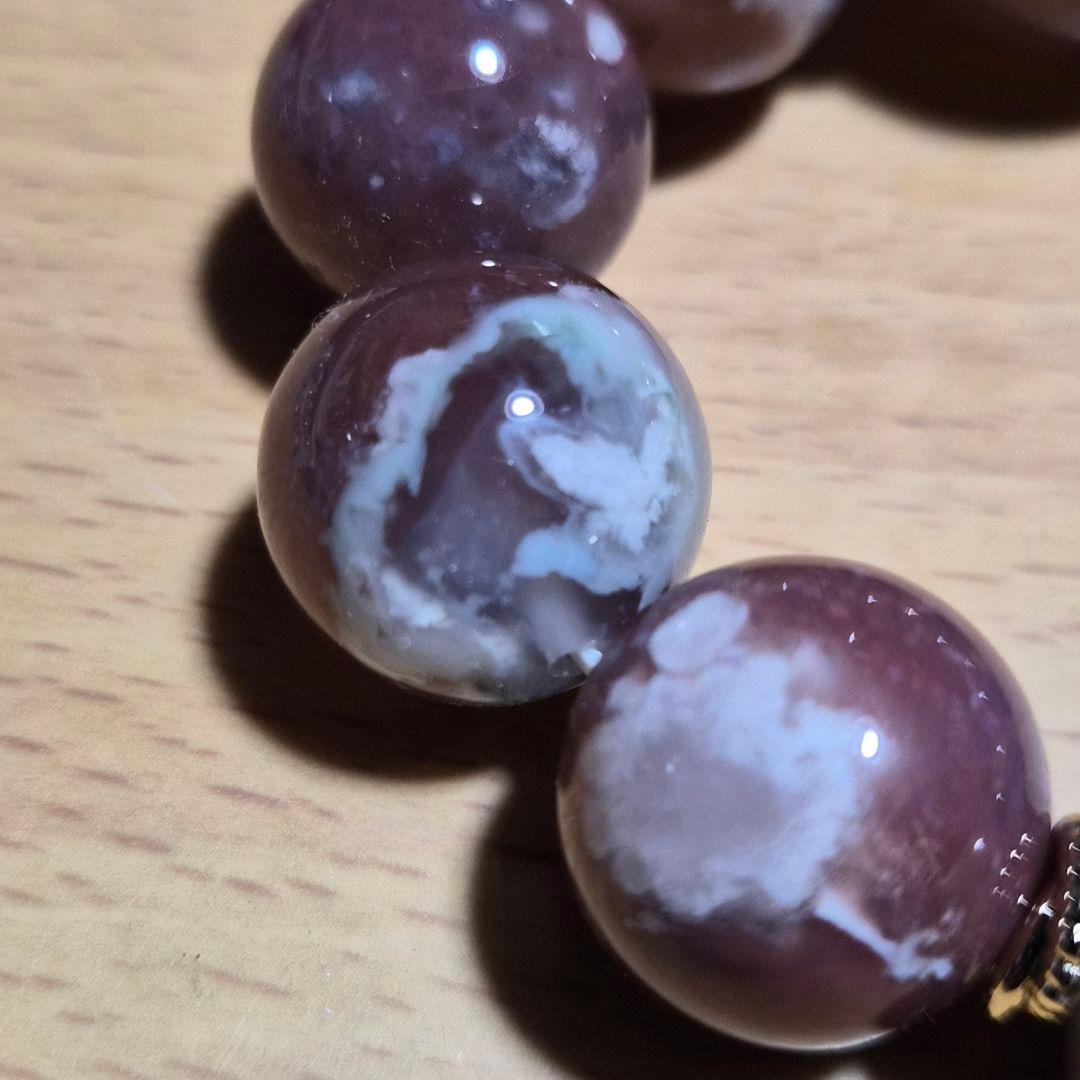 桜瑪瑙 大玉 ブレスレット