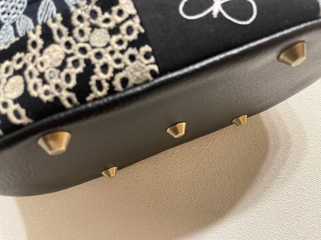 y　ミナペルホネン　ハンドメイド　バッグ　パッチワーク