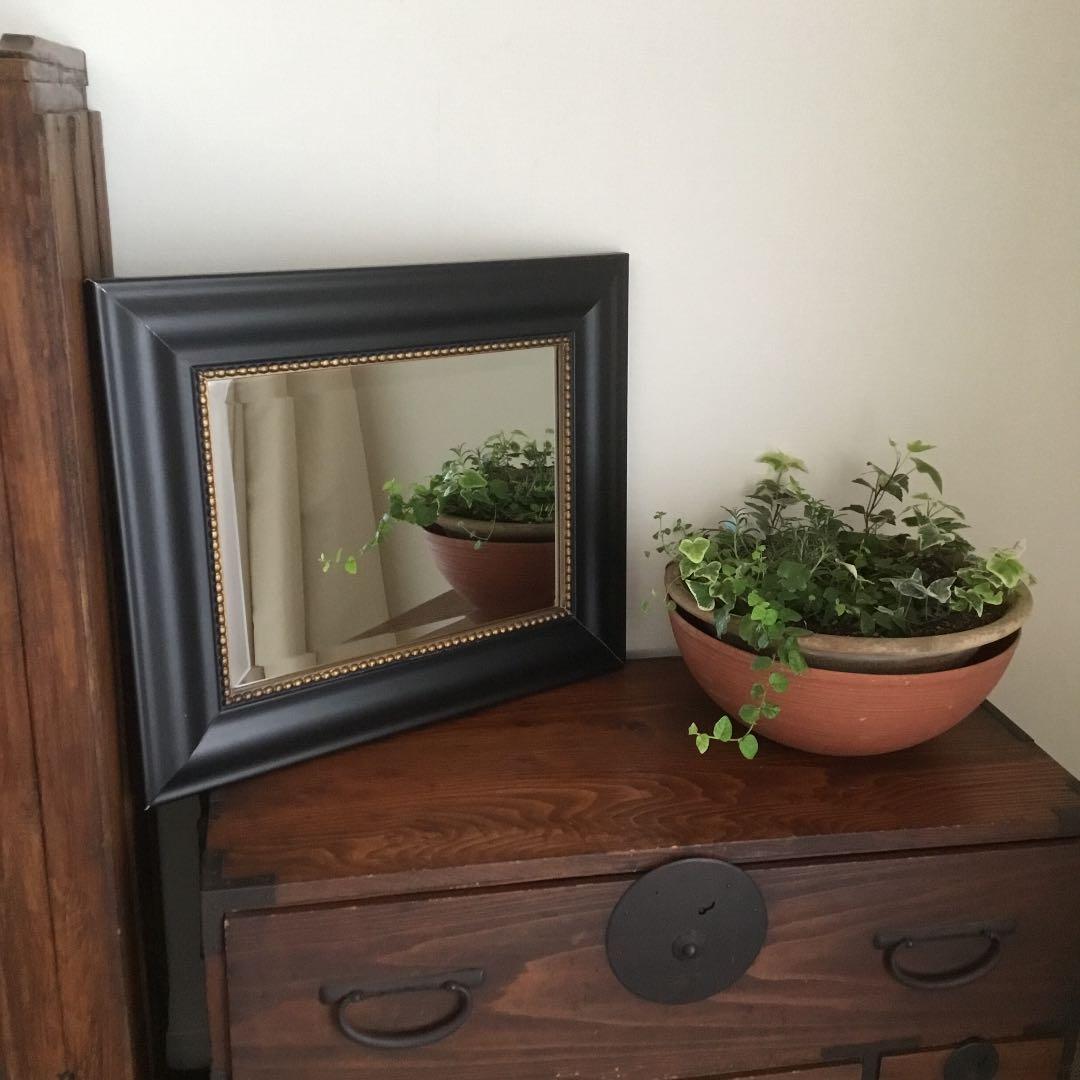 USED 重厚感あるアンティーク風 鏡 インテリア