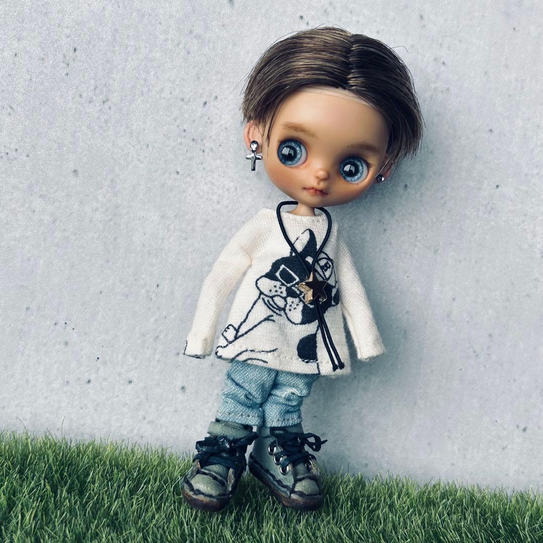 プチブライスカスタム おさかな☆ドール ボーイ＆黒キツネ