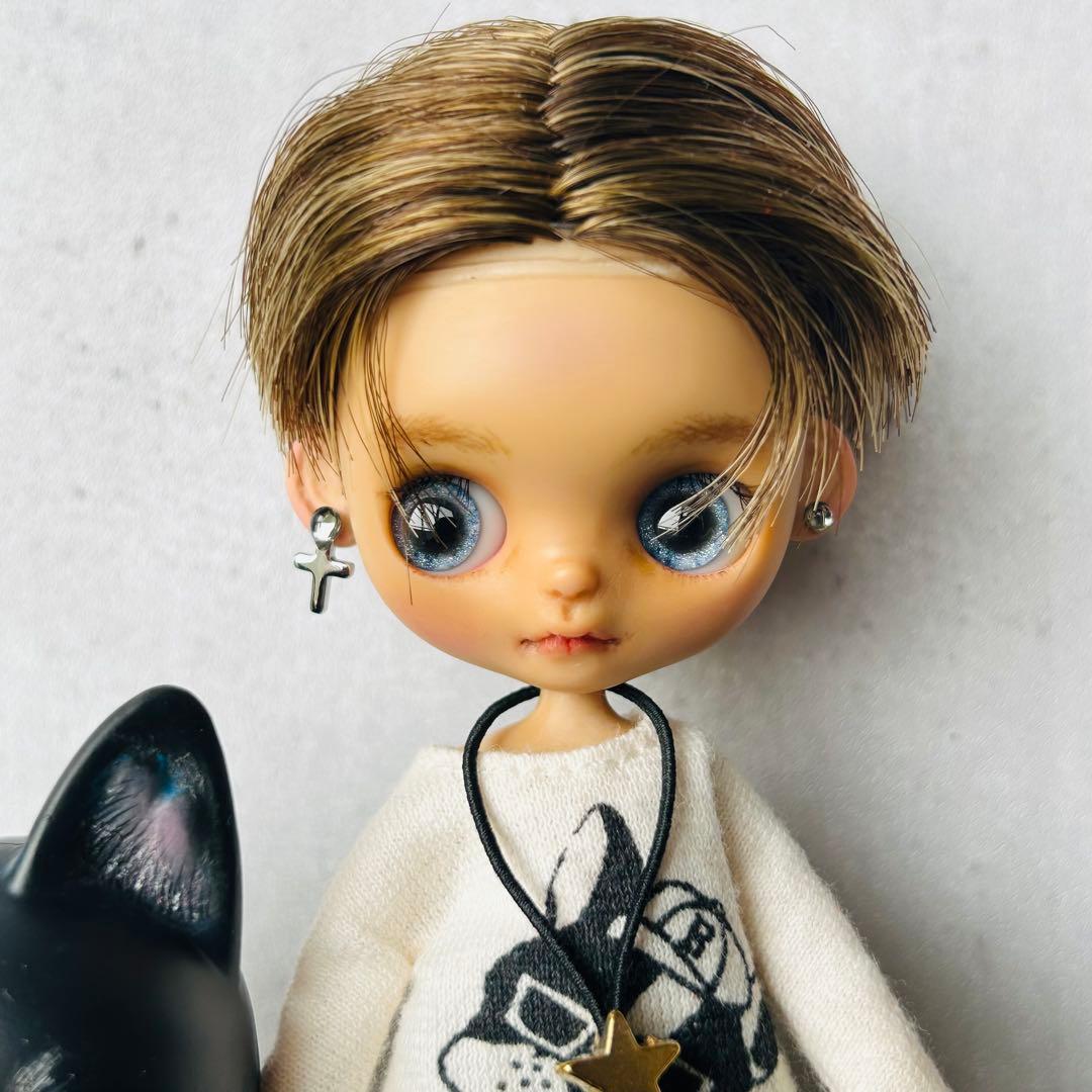 プチブライスカスタム おさかな☆ドール ボーイ＆黒キツネ