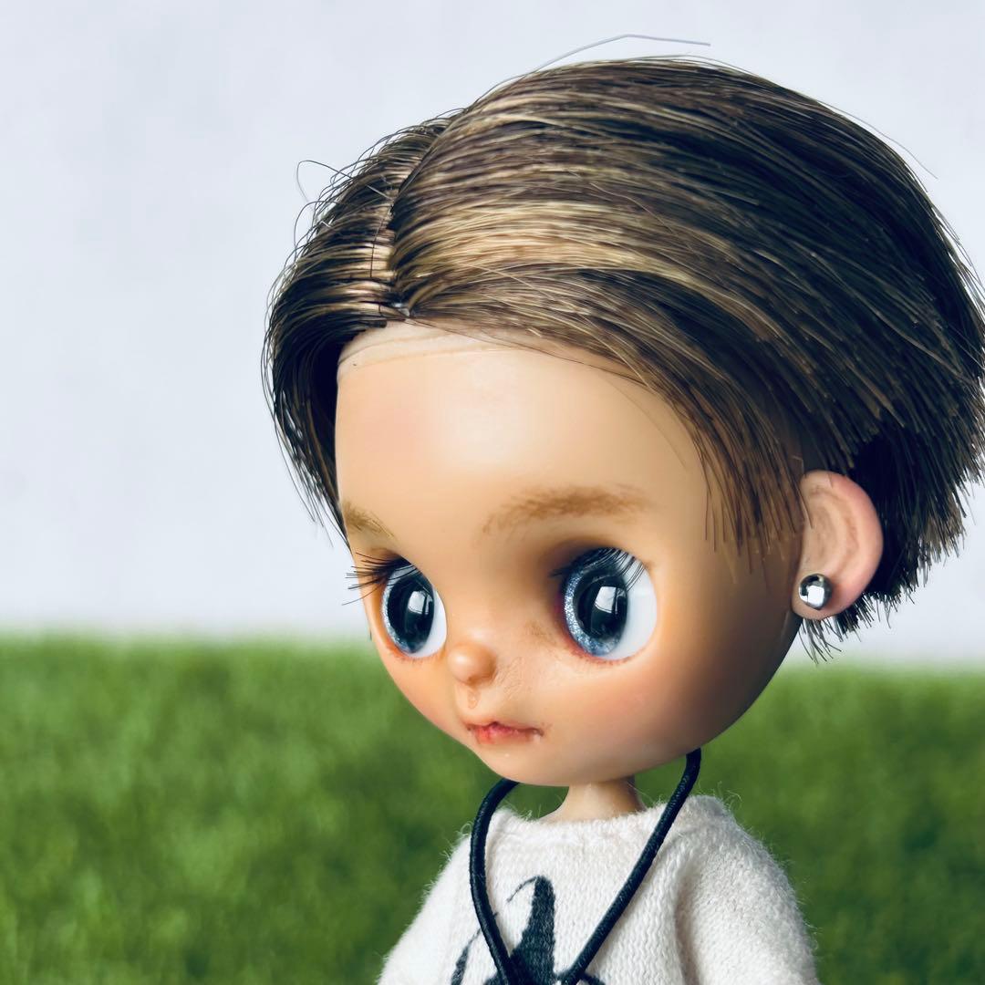 プチブライスカスタム おさかな☆ドール ボーイ＆黒キツネ