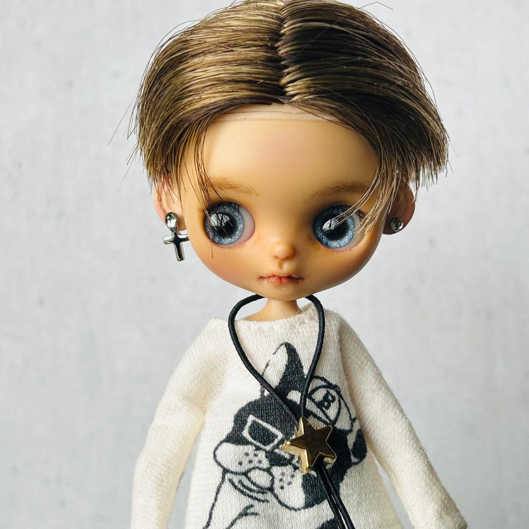 プチブライスカスタム おさかな☆ドール ボーイ＆黒キツネ