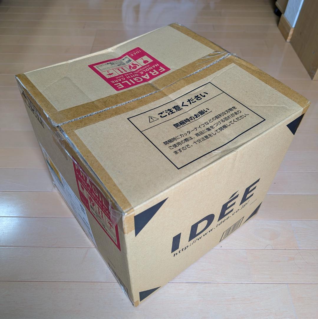 IDEE mini puuf 本体+カバー　ホワイト×ブラック ミックス