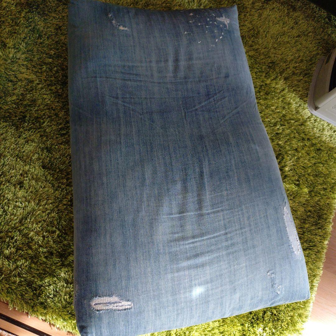 ロデチェア　ダメージデニムカバー １人掛けチェア　リクライニング