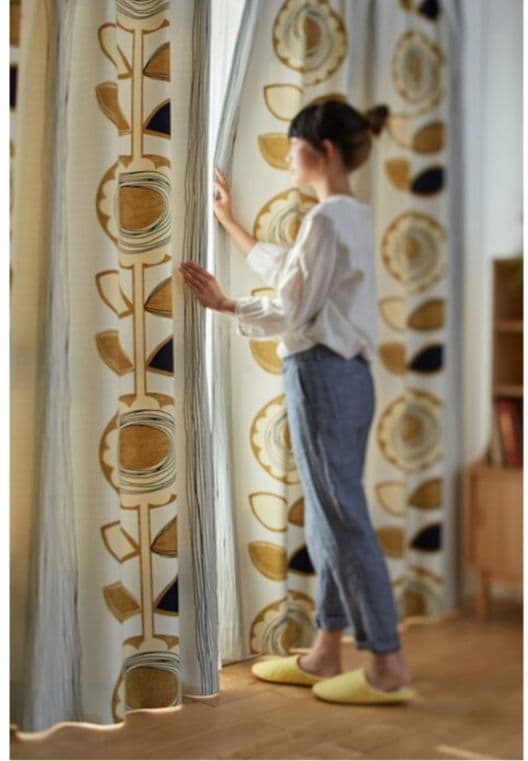 モーちゃん【新品】 日本製 遮光カーテン 幅100×丈200cm 2枚