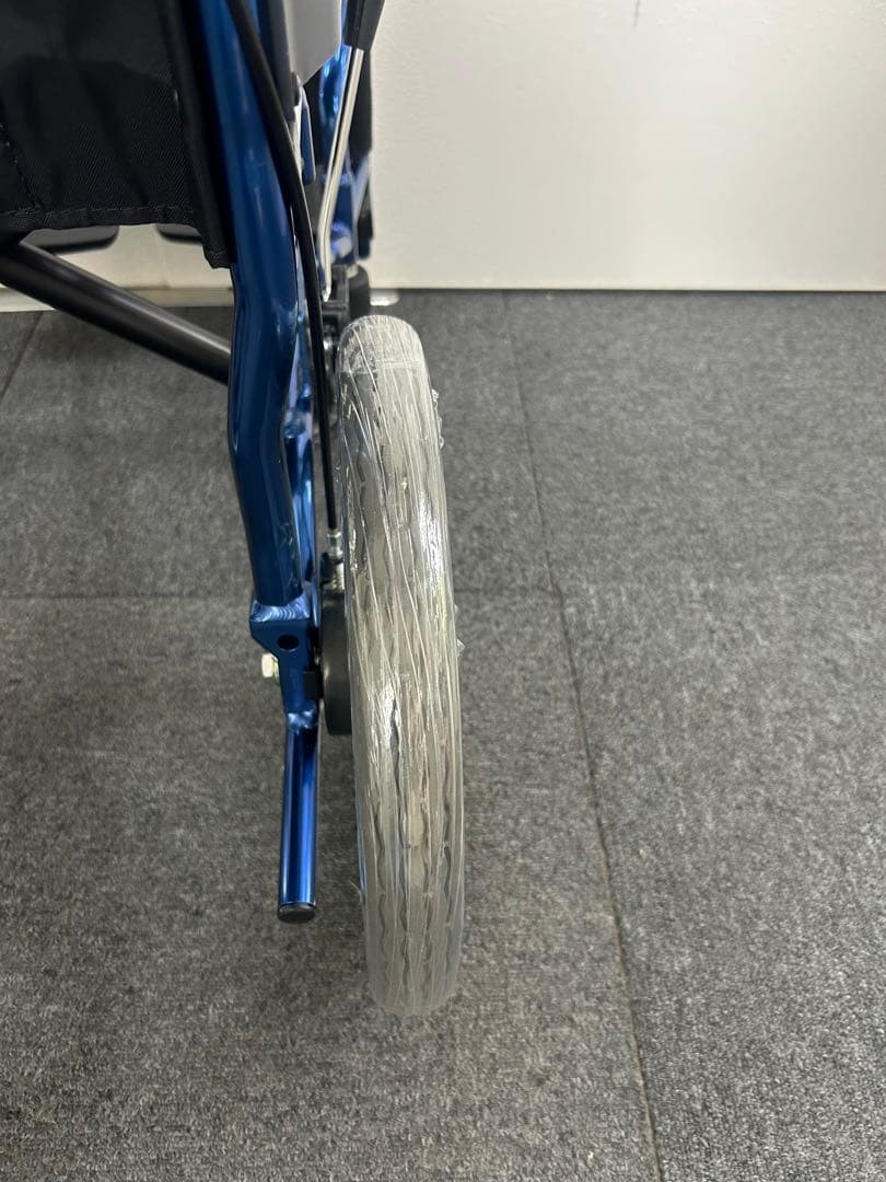 キャリカル PMS-2BU 介助用 ブルー 車椅子 軽量 コンパクト