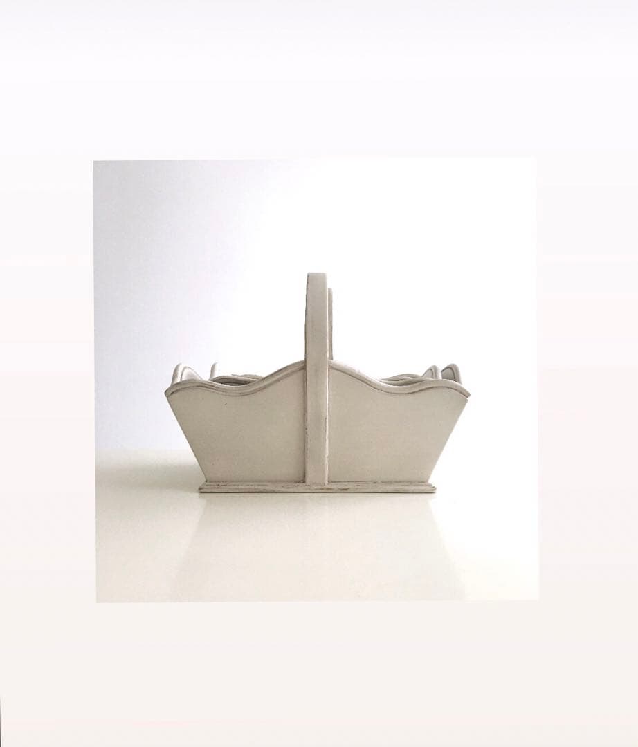 木製バスケット(大小2個セット)