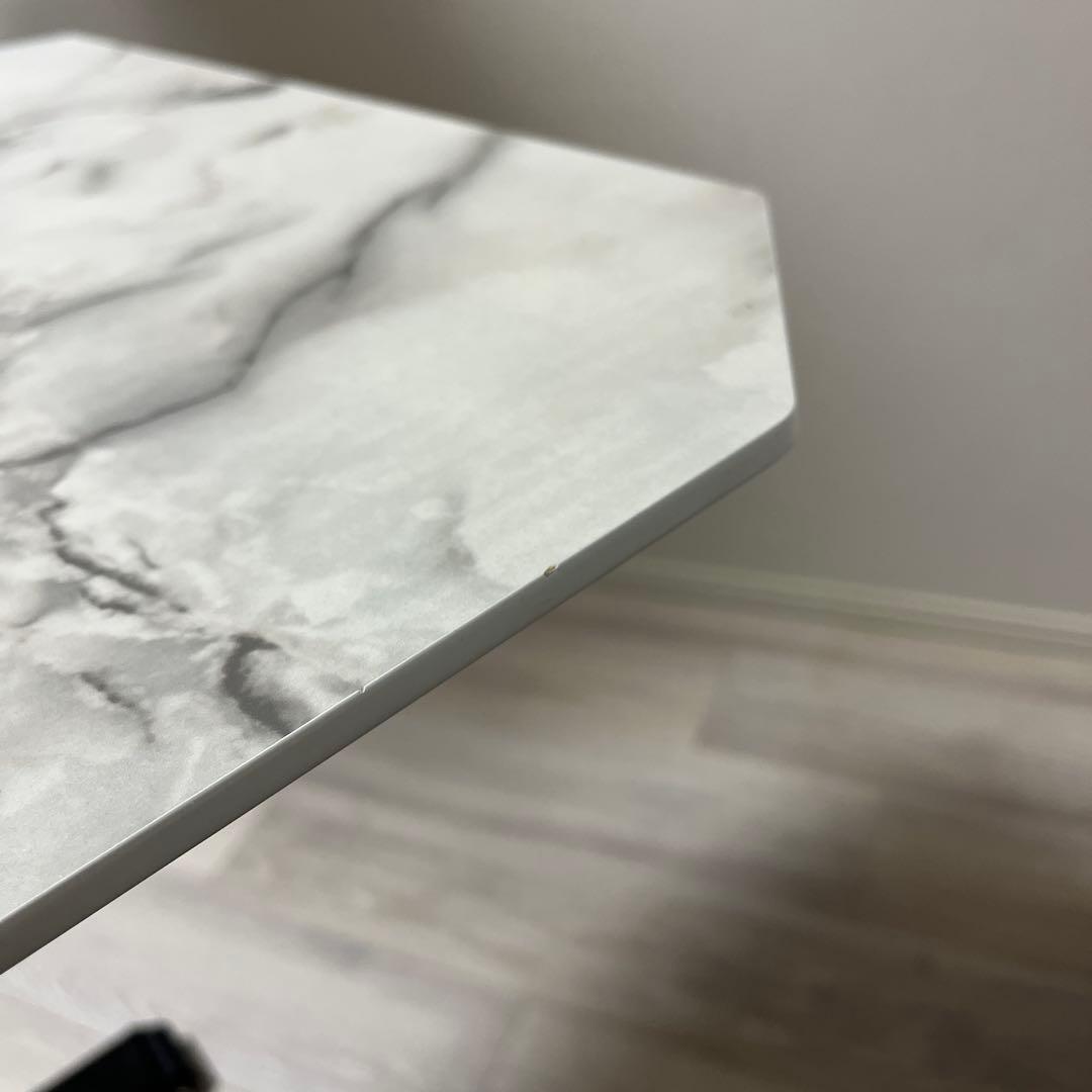 大理石風　昇降式　リビングテーブル　ダイニングテーブル　ローテーブル