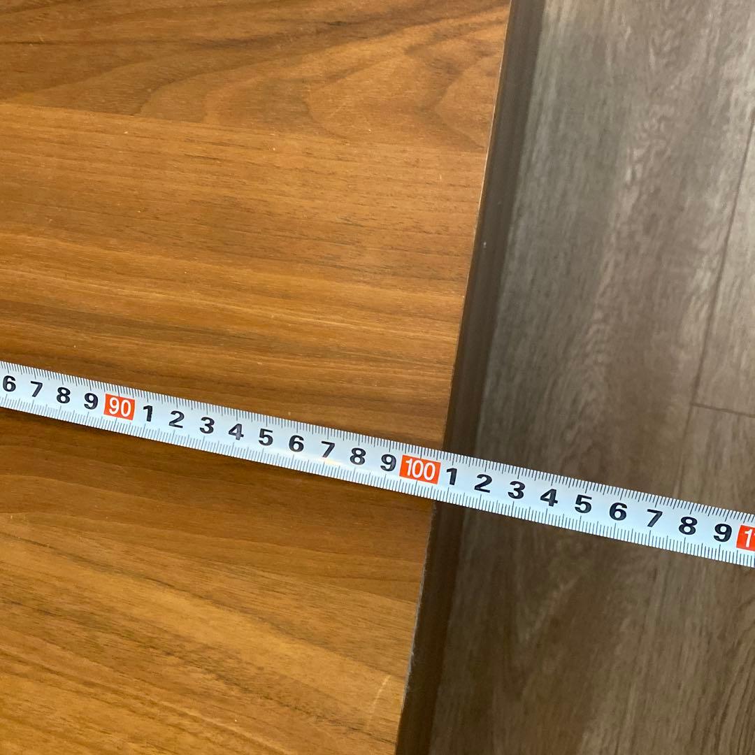 木目調センターテーブル 大量引き出し付き　一生紀