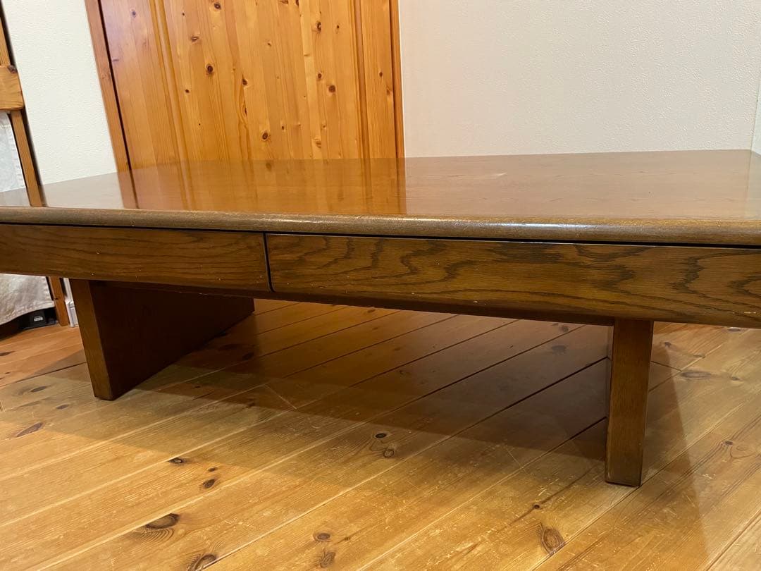 karimoku センターテーブル 引き出し付き