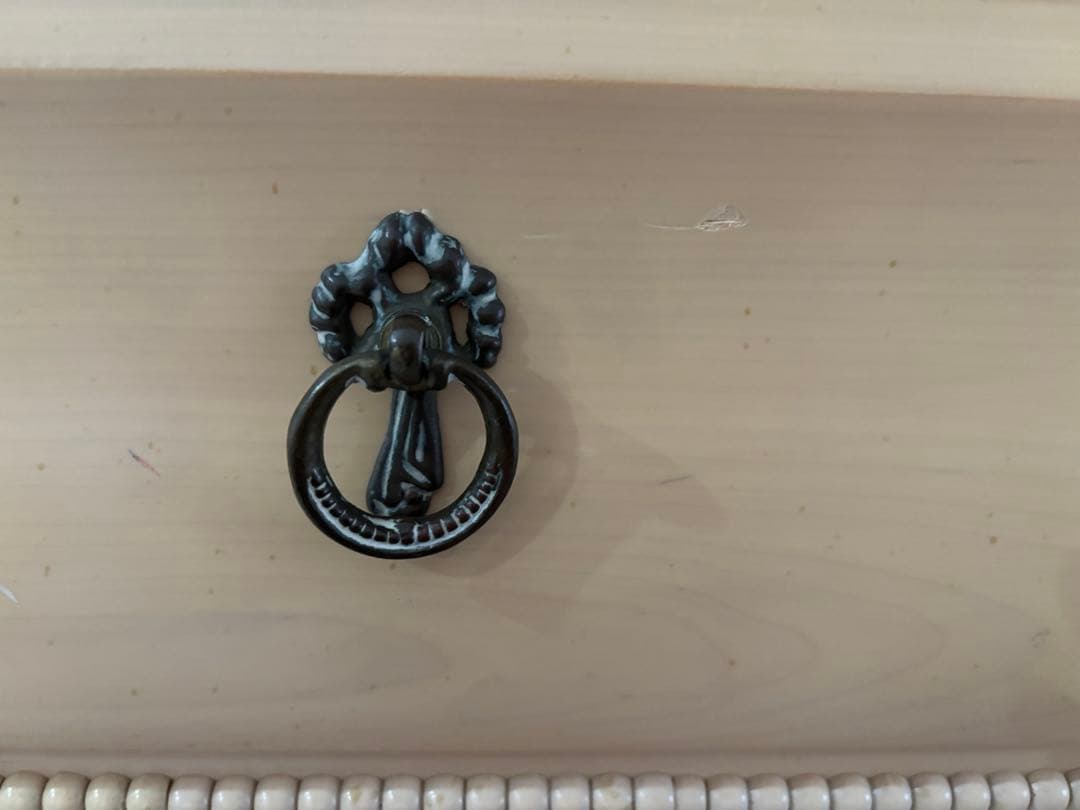 リンホーリン♡リボン♡ガラスカップボード 大塚家具 リビング収納 飾り棚