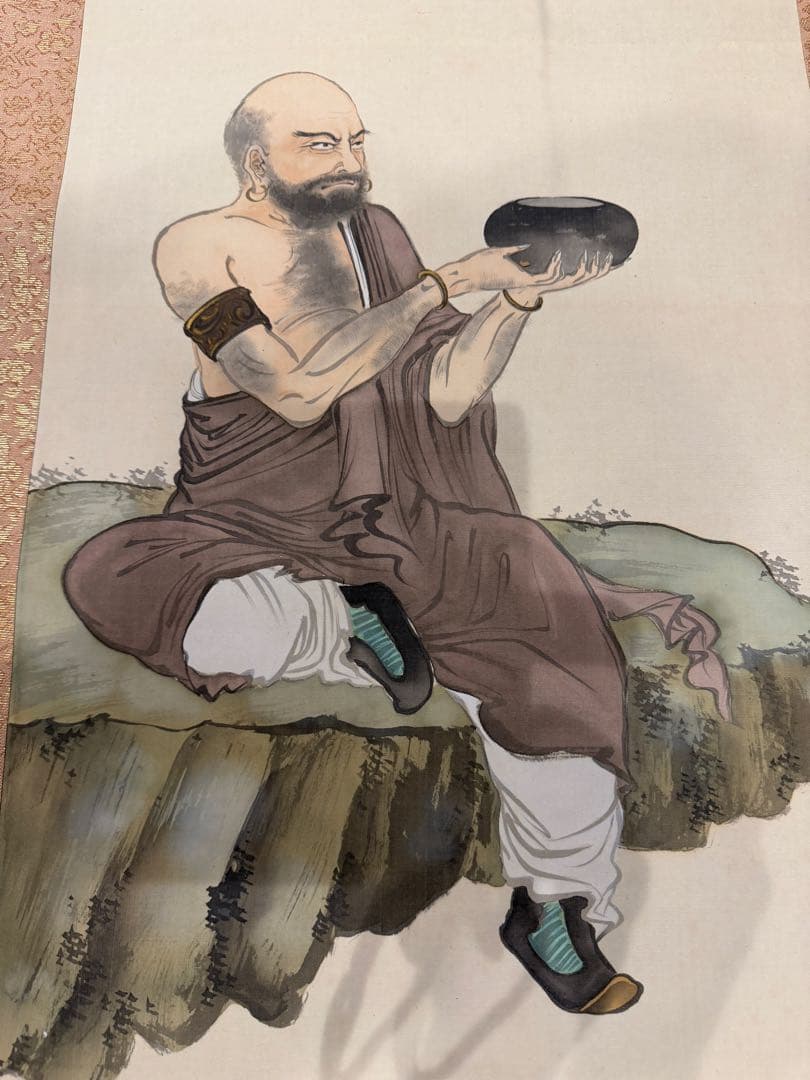 掛軸 香をきく達磨 浦田廣香（うらた ひろか）