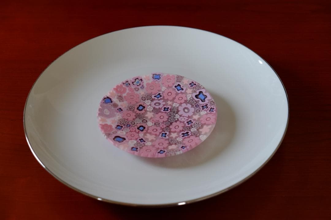 ミルフィオリ エルコーレ・モレッティ プレート 皿 黒木国昭/藤田喬平