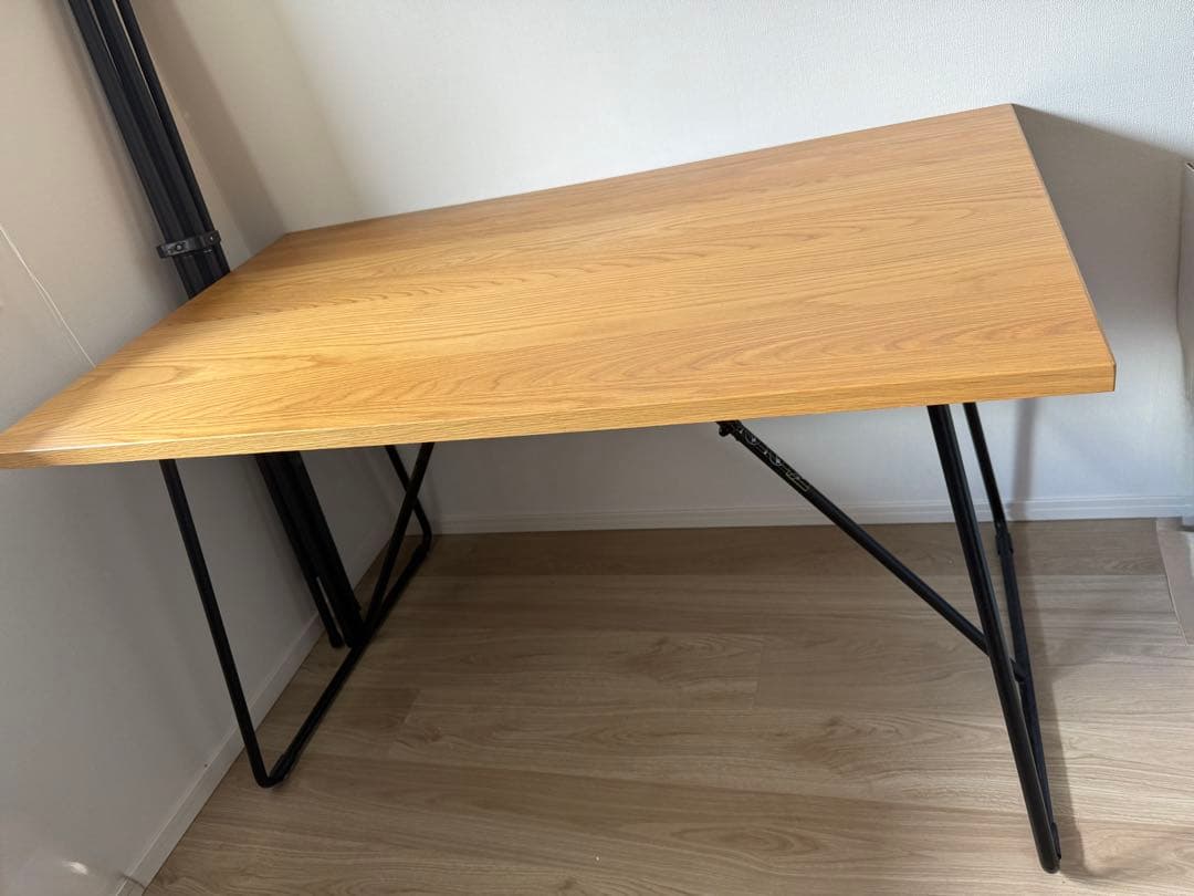 無印良品/木製折りたたみテーブル/オーク材/120cm幅