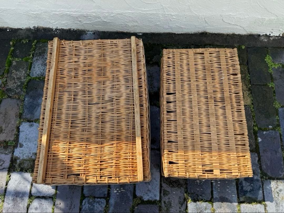 ⭐︎値下げ⭐︎フランスアンティーク　大きなバスケット2個セット
